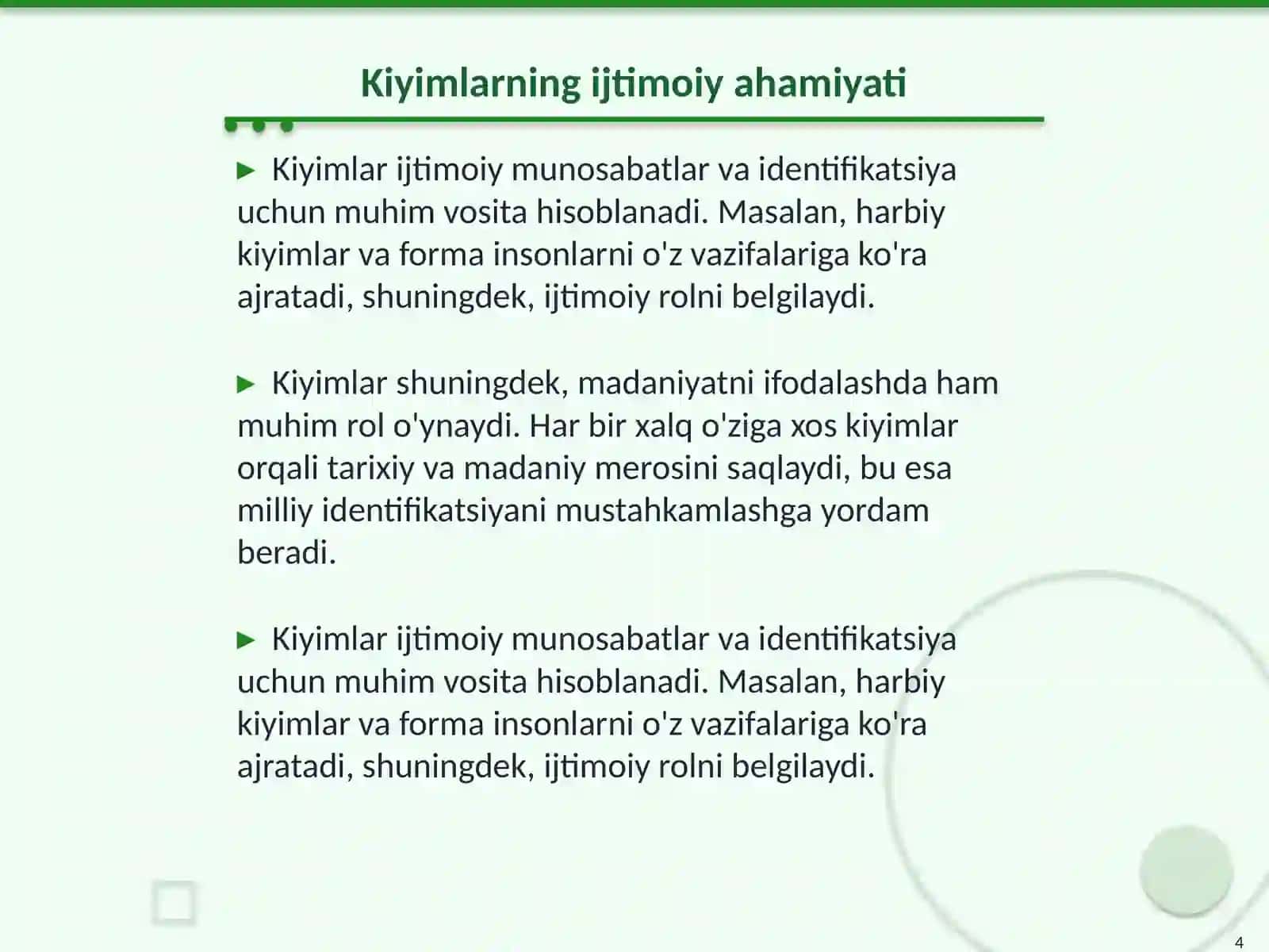 Kiyim-kechaklar 4