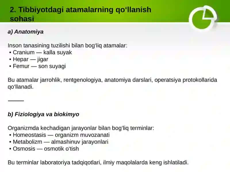 Tibbiyotdagi atamalar va ularni qo’llanilishi. Ariza va tarjimai hol yozish tartibi 4