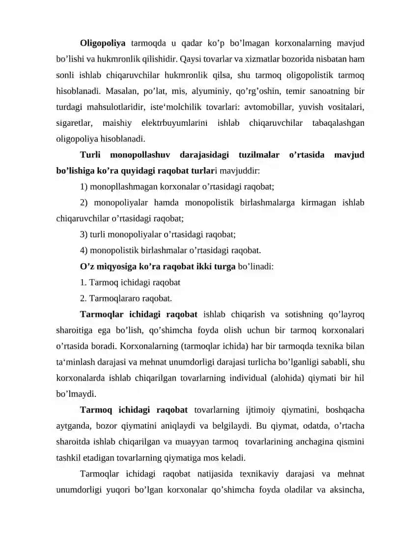 Raqobat va uning turlari 4