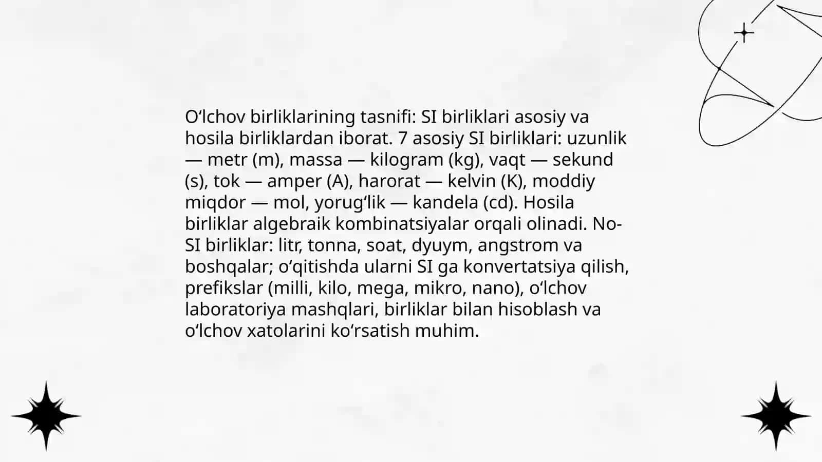 Oʻlchov va miqdor tushunchasini oʻqitish metodikasi 4