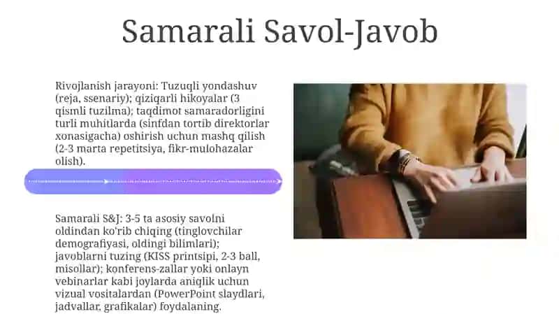 Taqdimotlarni ishlab chiqishning instrumental vositalari 4