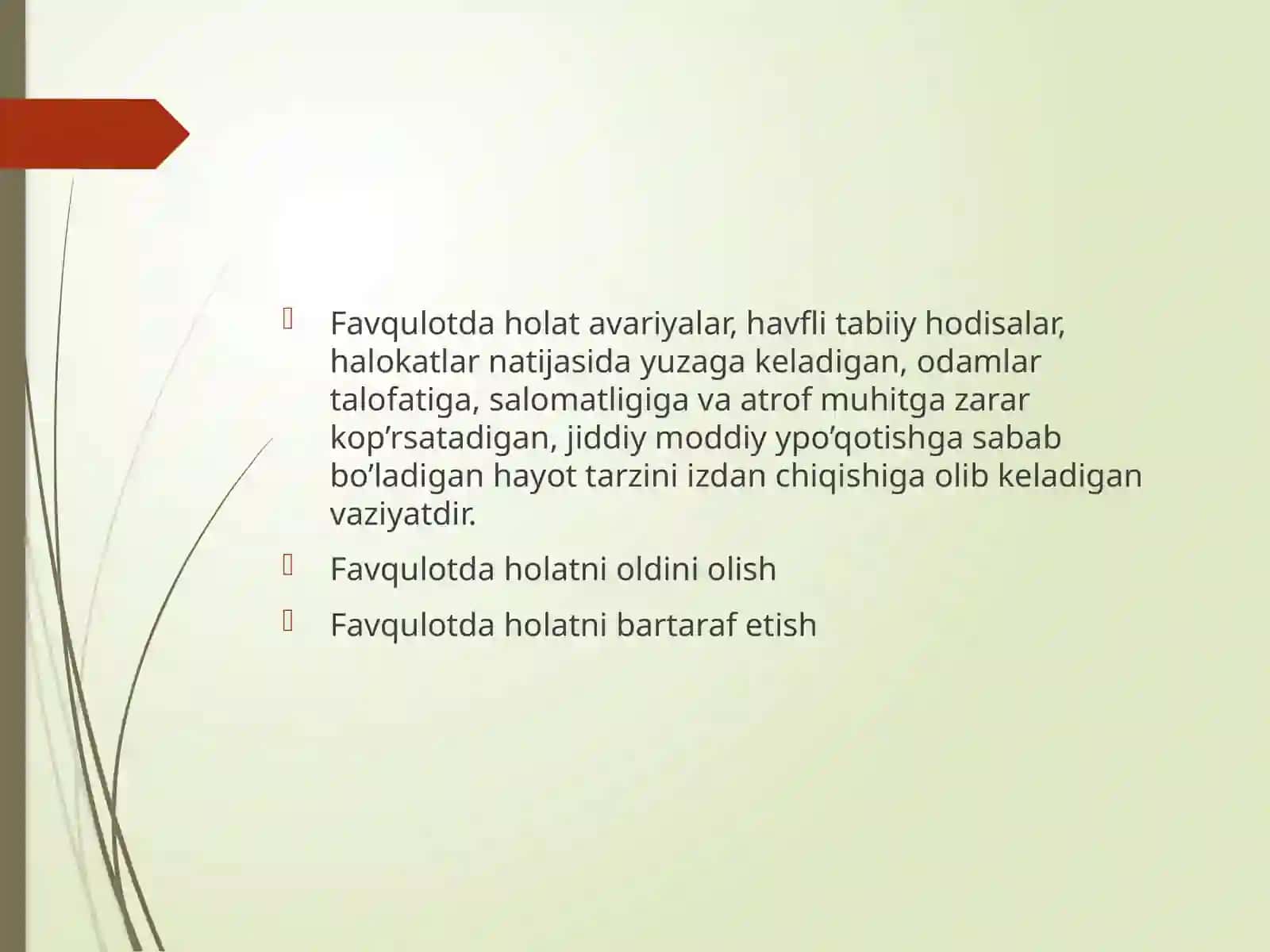 Halokatlar tibbiyoti va favkulodda vaziyatlar ta’rifi 4