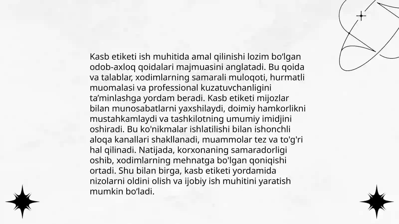 Kasb ma'naviyatida etiket 4