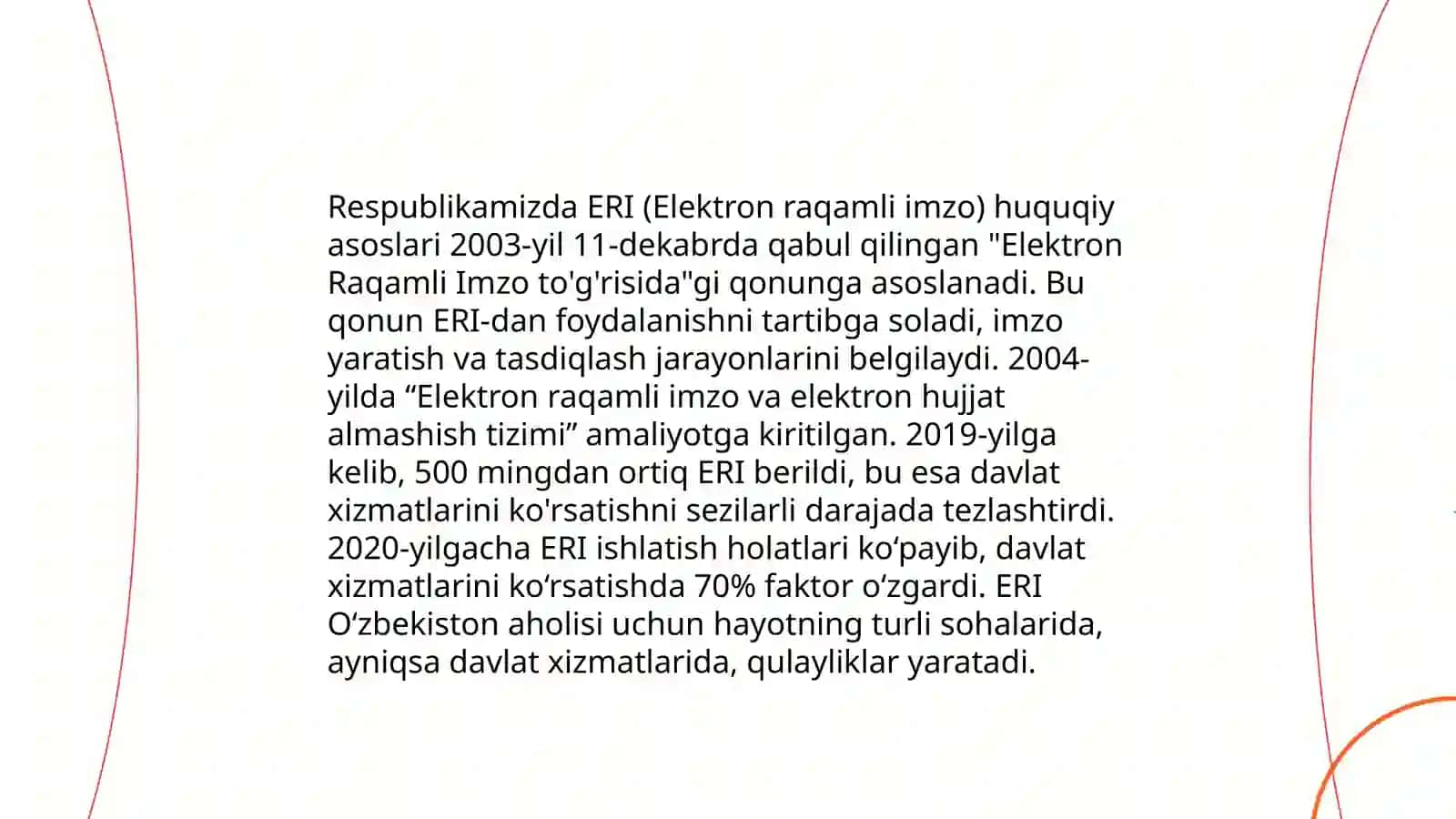 ERI va uni Respublikamizda tadbiq qilish xolati 4