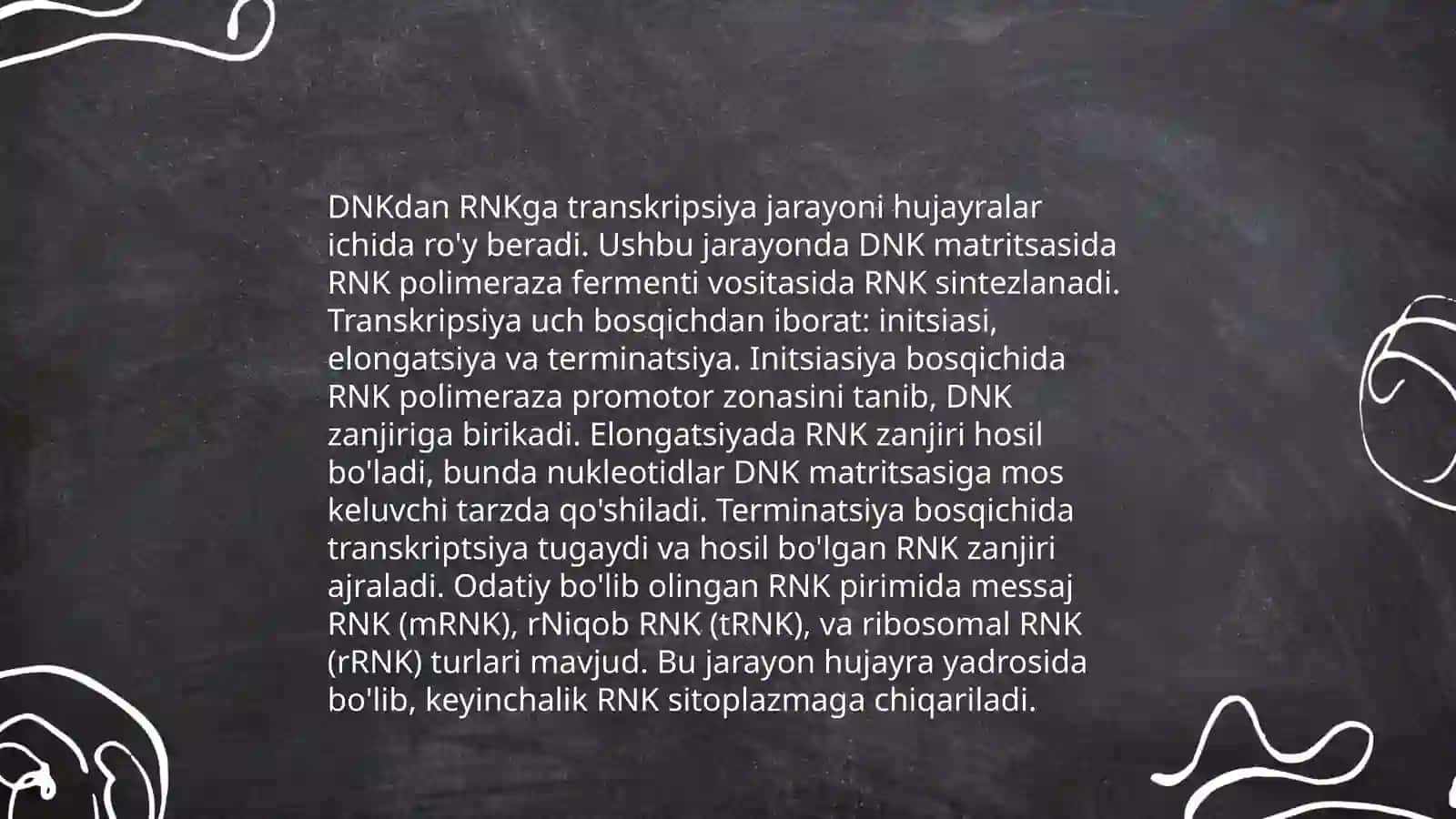 Oqsil biosintezini boshqarilishi 4