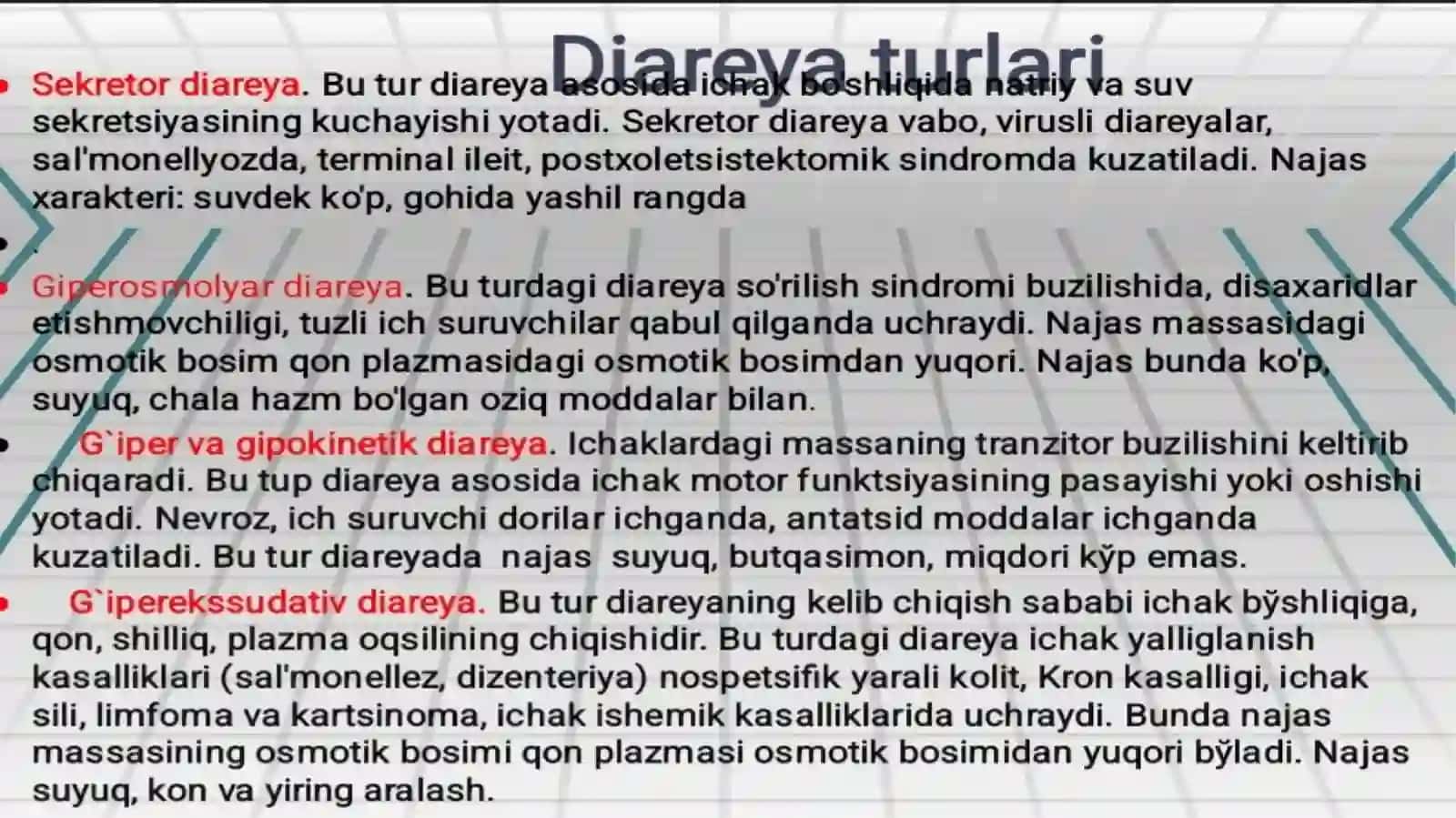 DIAREYAGEN VIRUSLAR, KLASSIFIKATSIYASI,PATOGENEZI, LABARATORYA TASHXISI 4