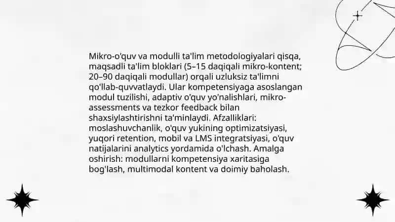 Uzluksiz ta'limdagi tendensiyalar va zamonaviy yondashuvlar 4