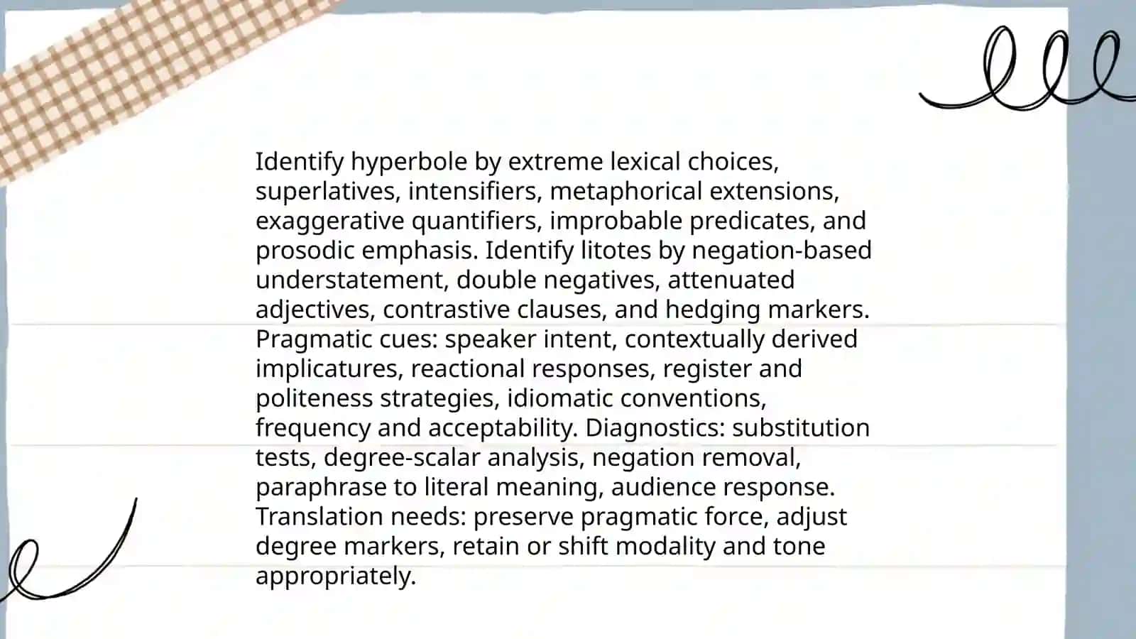 Rendering Hyperbole and Litotes in Translation 4