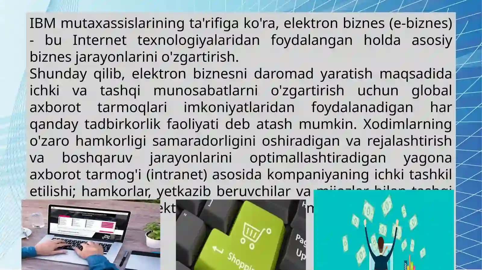 Shahsiy elektron biznesni yaratish 4