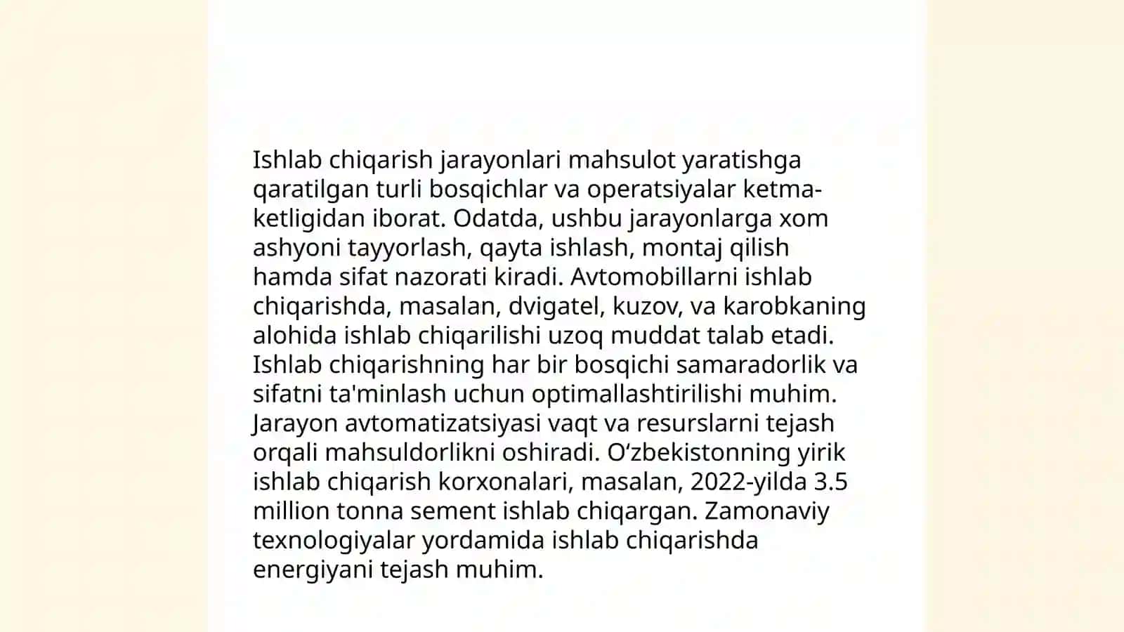 Moddiy ishlab chiqarish va uning asosiy resurslari va omillari 4