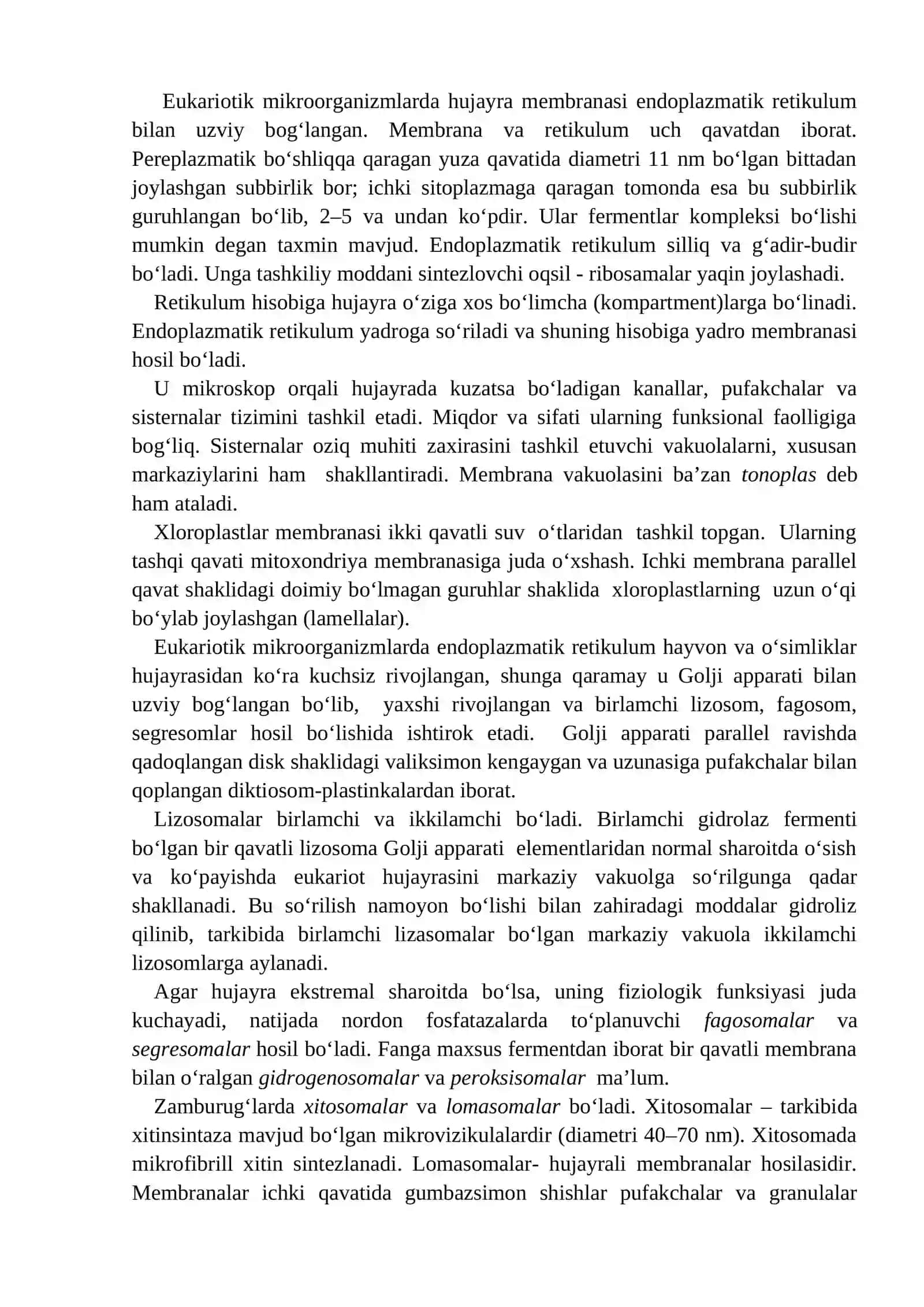 Prokariot va eukariot organizmlarning xujayralar tuzilishi 4