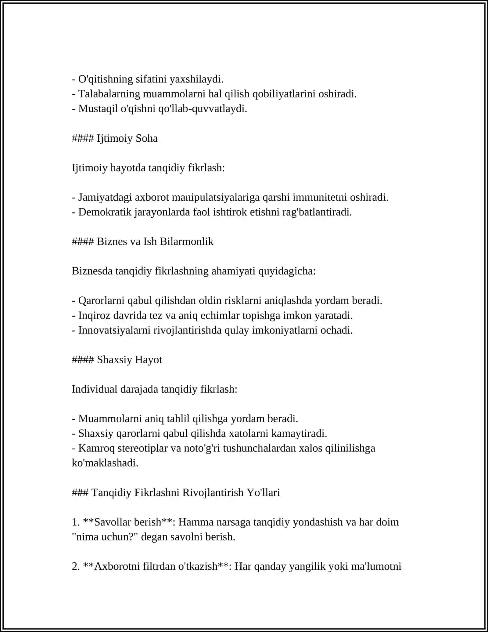 HOW TO DEVELOP CRITICAL THINKING SKILLS 4