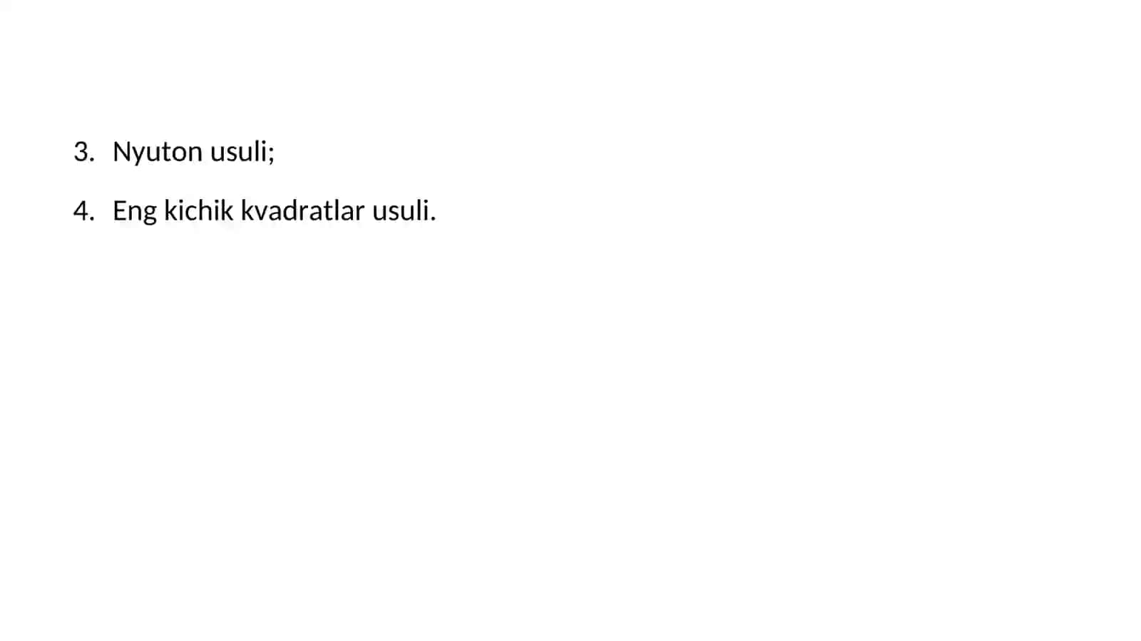 Optimallashtirish usullari 4