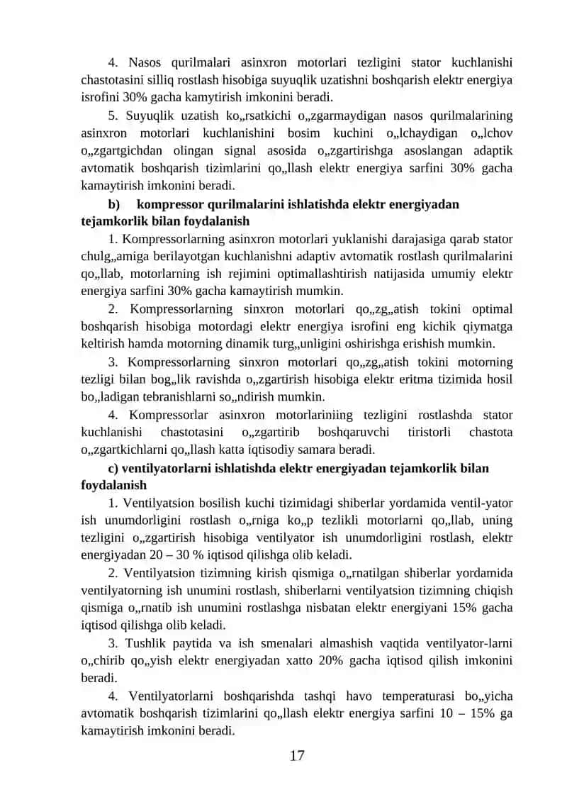 IShLAB ChIQARISh MEXANIZMLARIDAN ENERGIYA TEJAMKORLIK BILAN FOYDALANISH 4
