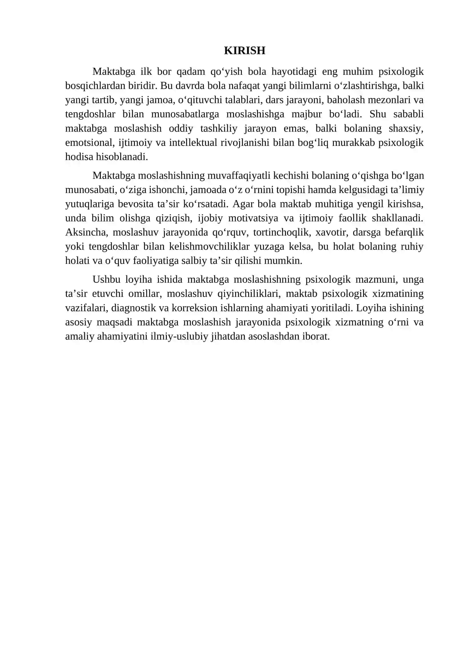 Maktabga moslashishning psixologik xizmati 4