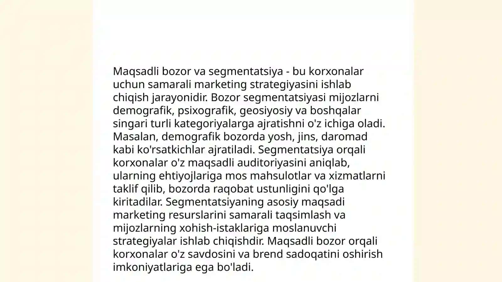 Raqobatchi tahlil va joylashuv strategiyalari 4
