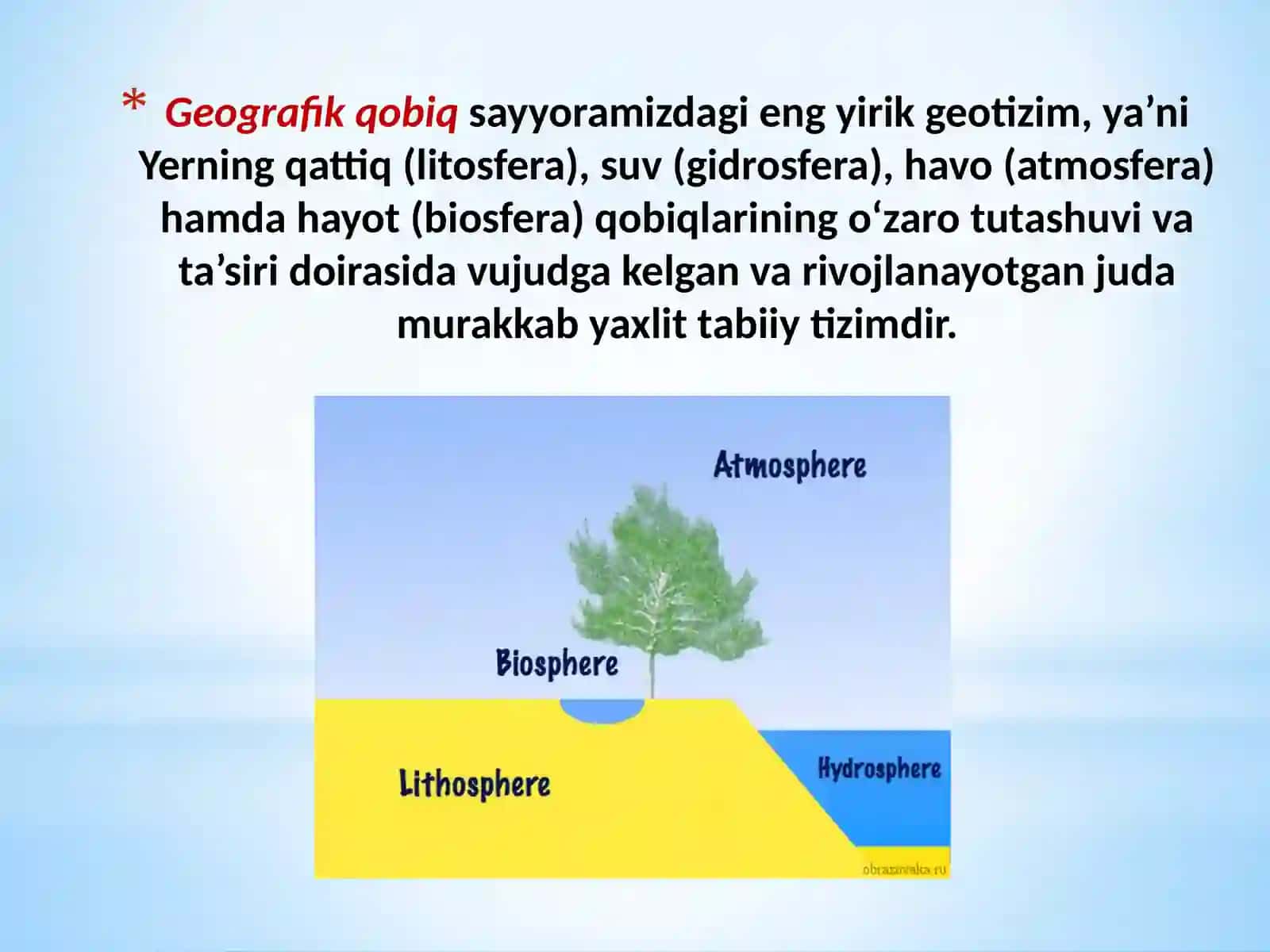 Geografiya fanlari tizimi haqida tushuncha 4