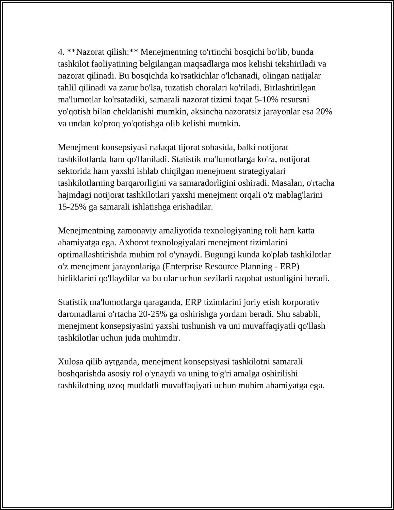 MENEJMENT KONSEPSIYASI UNING MOHIYATI VA TUZILISHI 4
