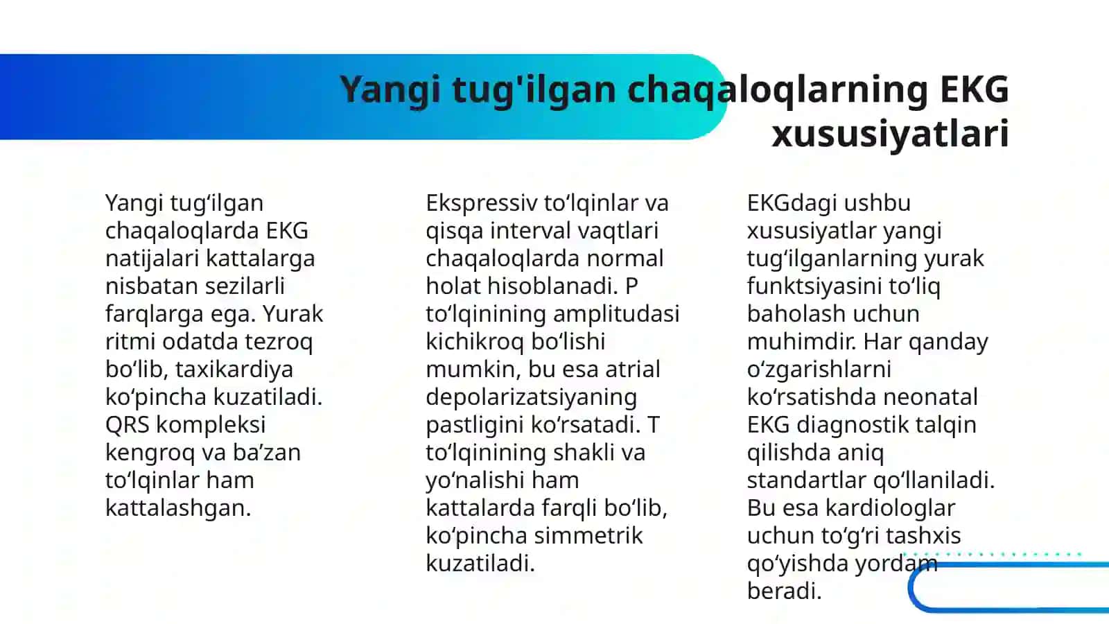 YANGI TUGʻILGAN CHAQALOQLARDA EKG NI O‘ZIGA HOS HUSUSIYATLARI 4