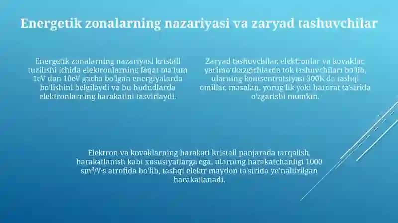 Yarimo'tkazgichlarning Fizikasoslarivaelektronqurilmalarda Giroli 4