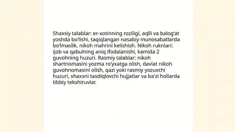 Islom huquq shunosligida oila, nikoh, taloq, idda, zihor tushunchalari 4