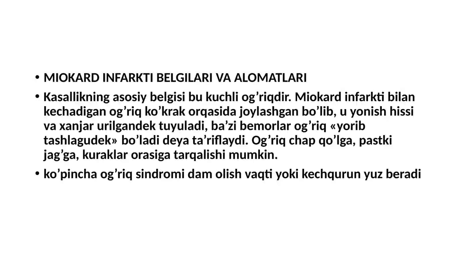 Yurak va qon-tomir tizimi. Yurak-qon-tomir tizimi kasalliklari 4