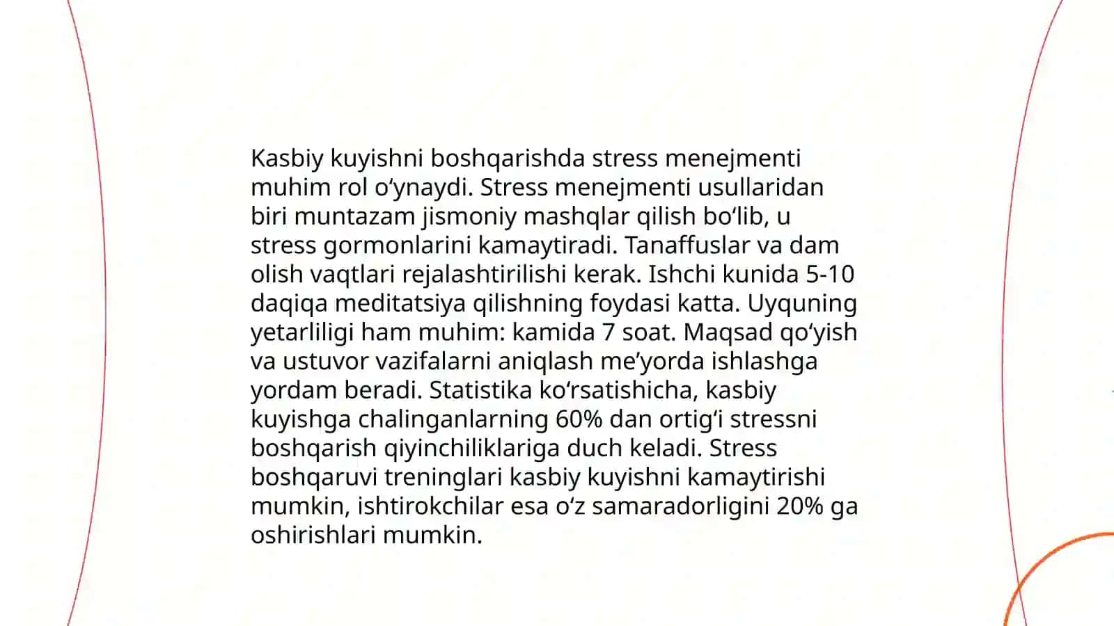 Kasbiy kuyish asoratini zararsizlantiruvchi metodlar 4