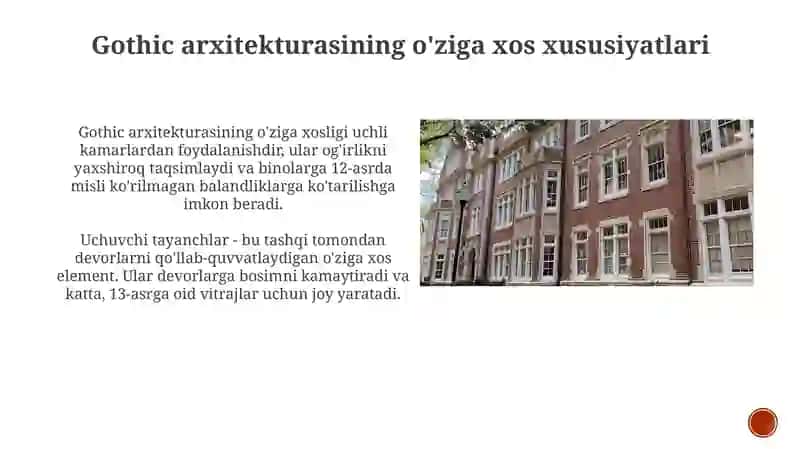 Gothic uslubining tarixi va rivojlanishi 4