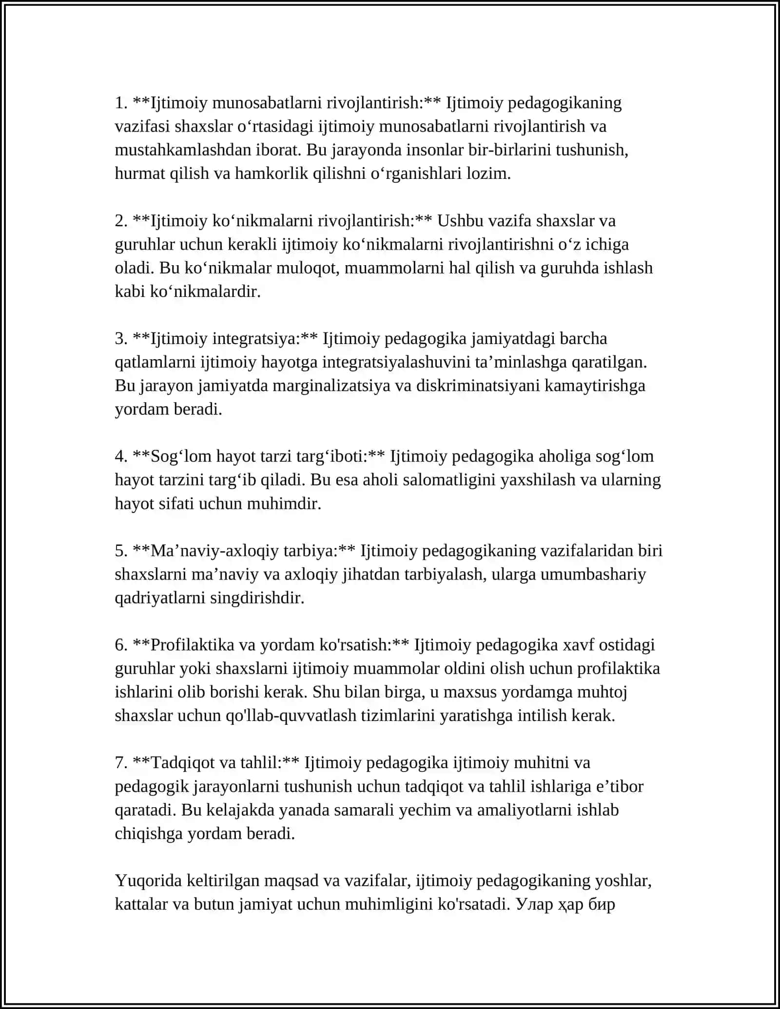 IJTIMOIY PEDAGOGIKA VA PEDAGOGIK SOTSIOLOGIYA EHTIYOJ VA ZAMONAVIY JAMIYAT 4