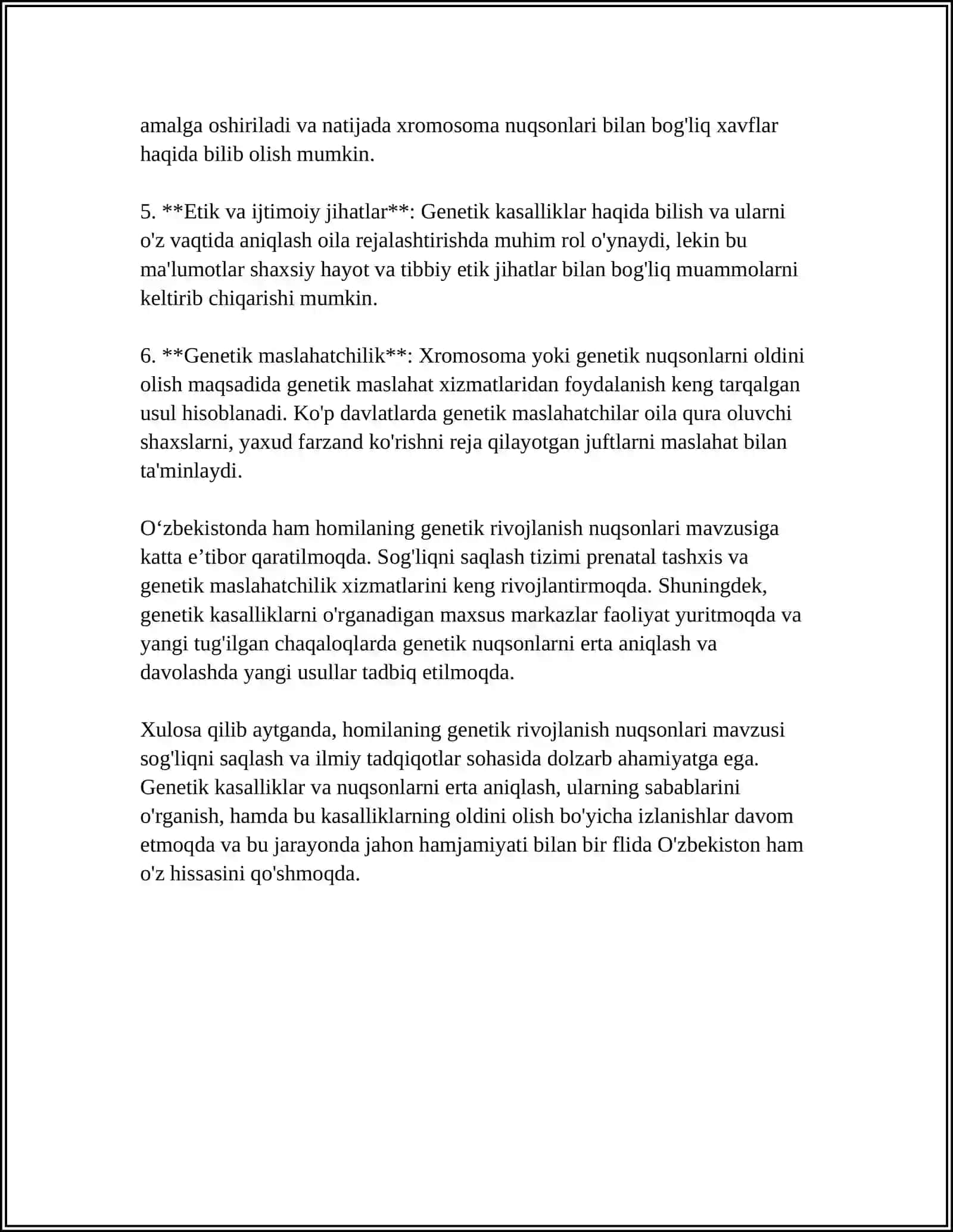 ONA QORNIDA HOMILA RIVOJLANISH PATOLOGIYASI 4