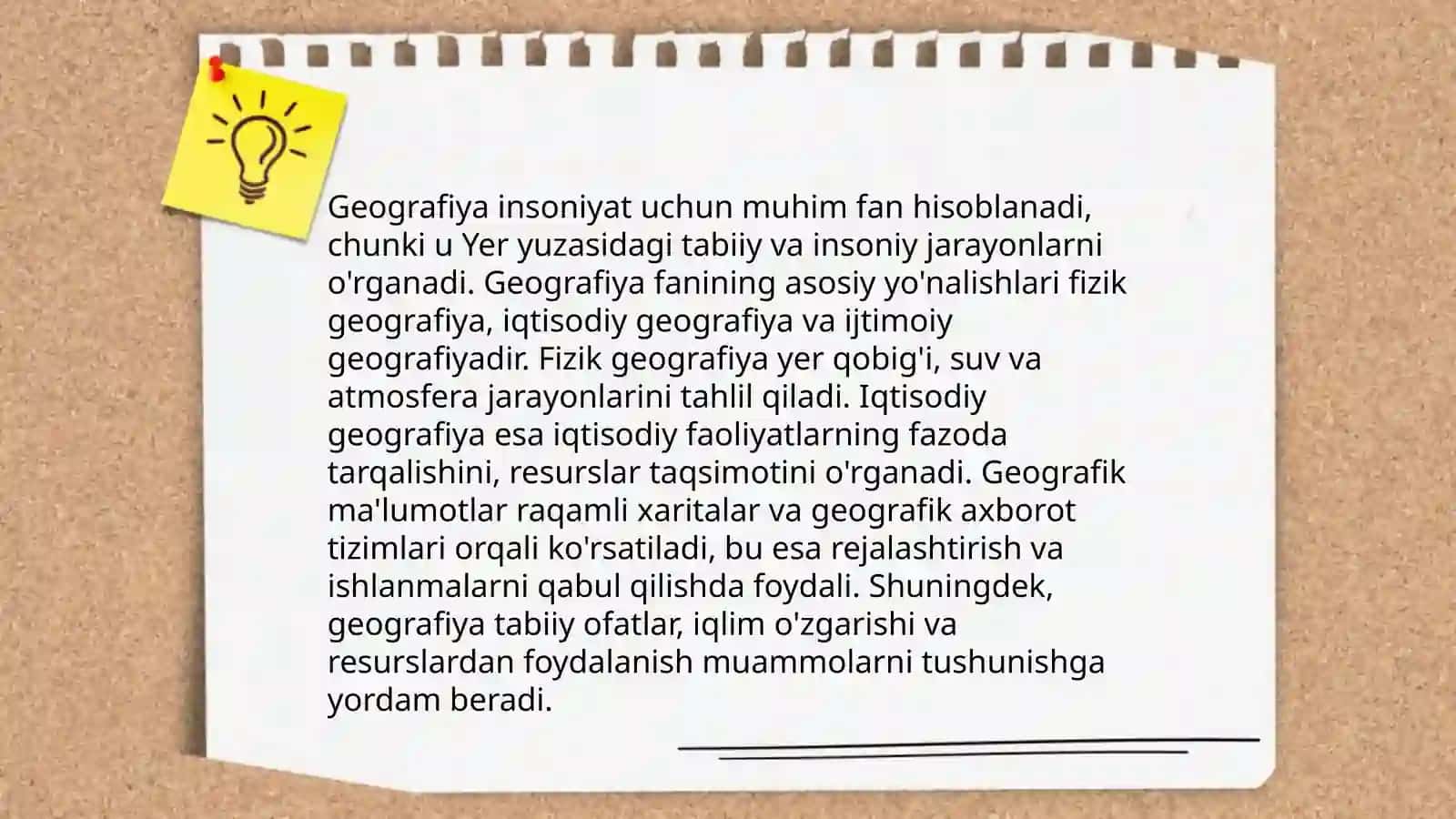 Tabiiy fanlar ta'lim va tarbiyasining mazmuni 4