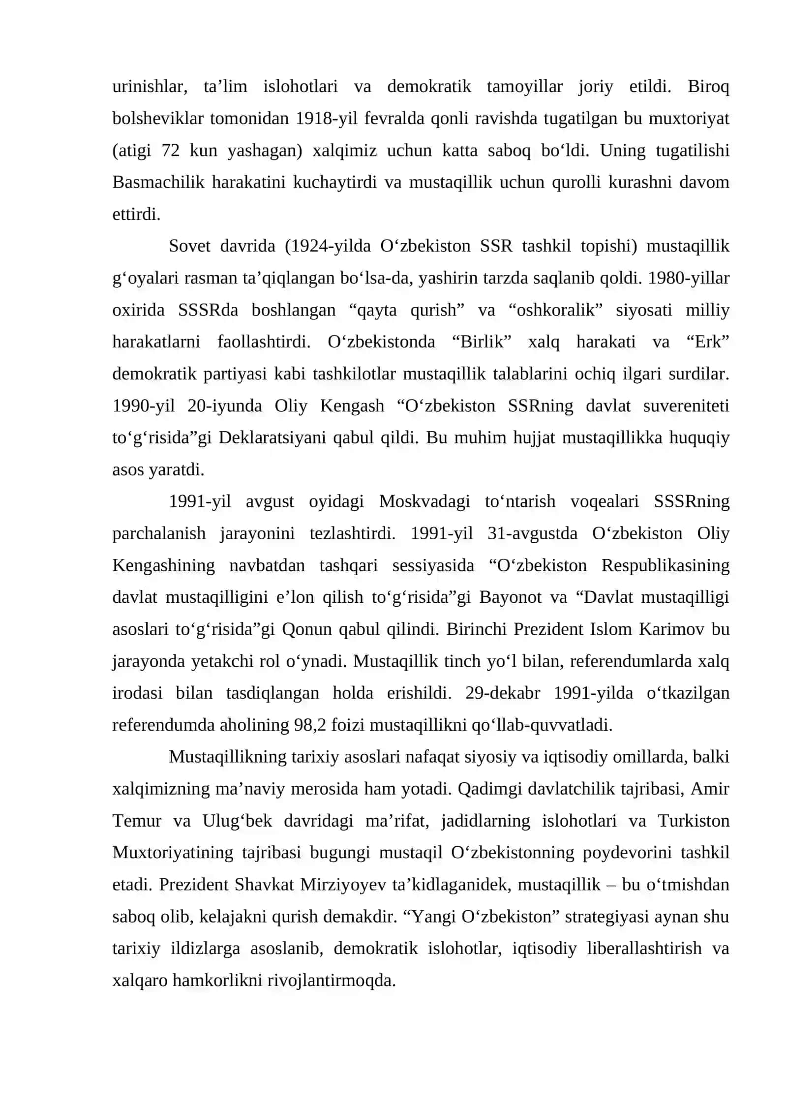 O’zbekistonda mustaqillik g’oyalarining tarixiy asoslari 4