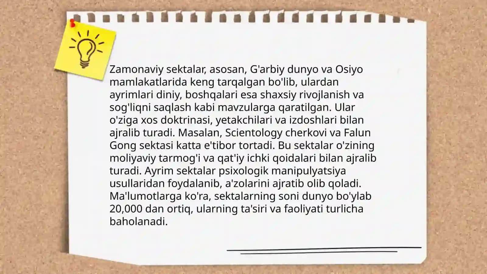 Yangi diniy ta’limotlar va sektalar 4