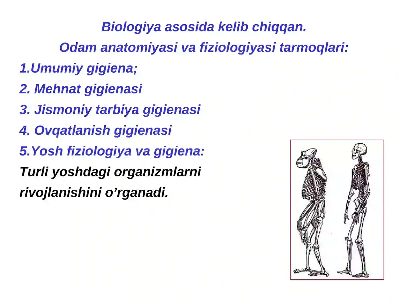"Yosh fiziologiyasi va gigienasi" 4