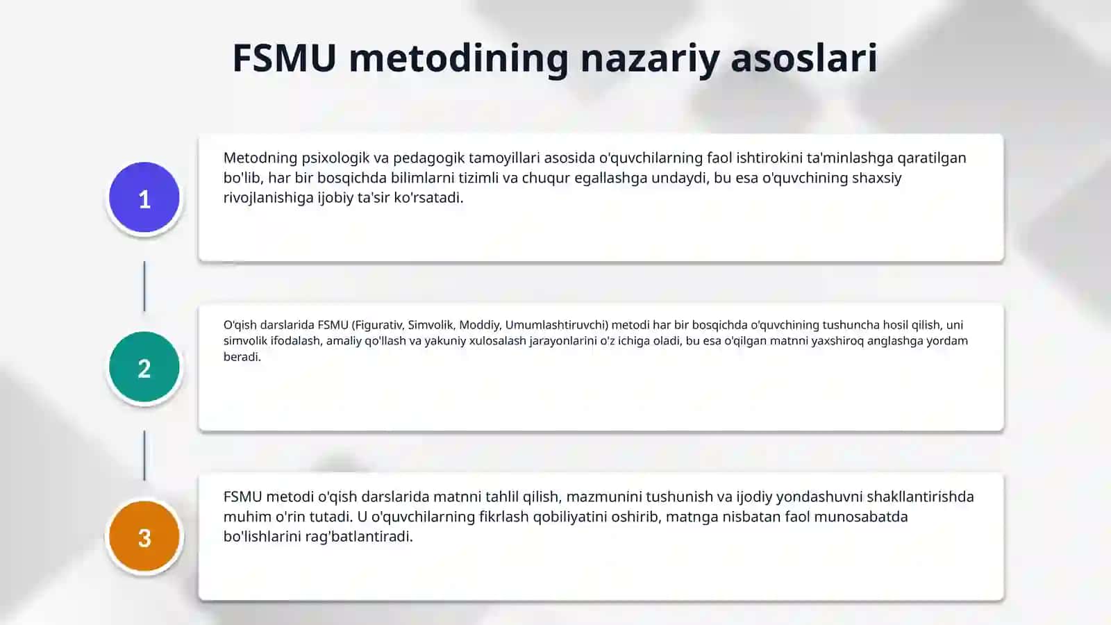 Oʻqish darslarida FSMU metodidan foydalanish 4