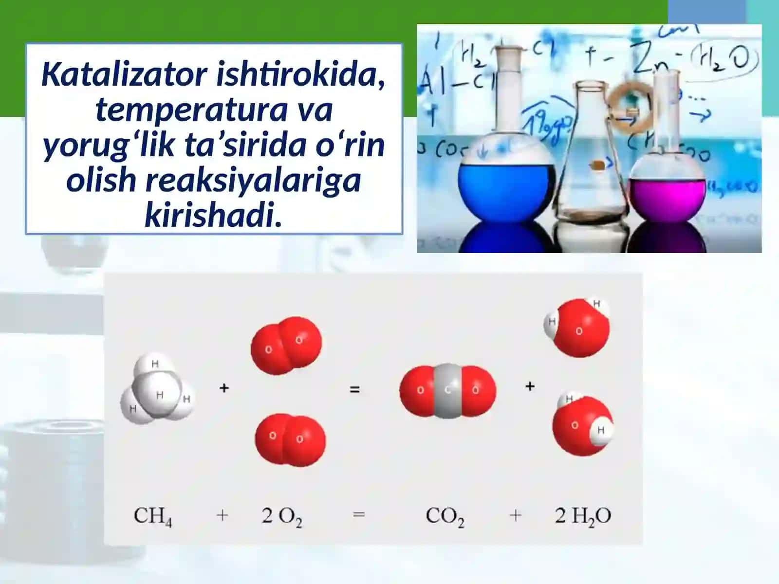 Alkanlarning kimyoviy xossasi. Ishlatilishi 4