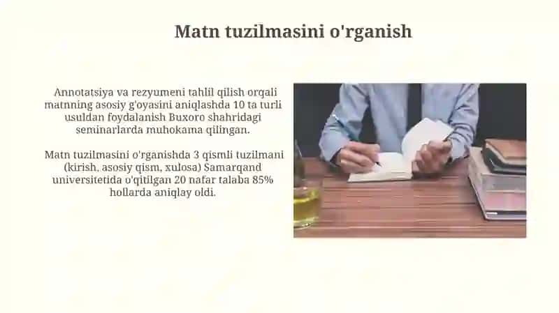 Tanqidiy oʻqish va eslatmalar bilan ishlash 4
