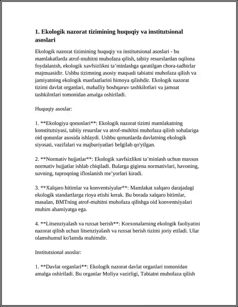 EKOLOGIK NAZORAT EKOLOGIK MONITORING VA EKOLOGIK EKSPERTIZA 4
