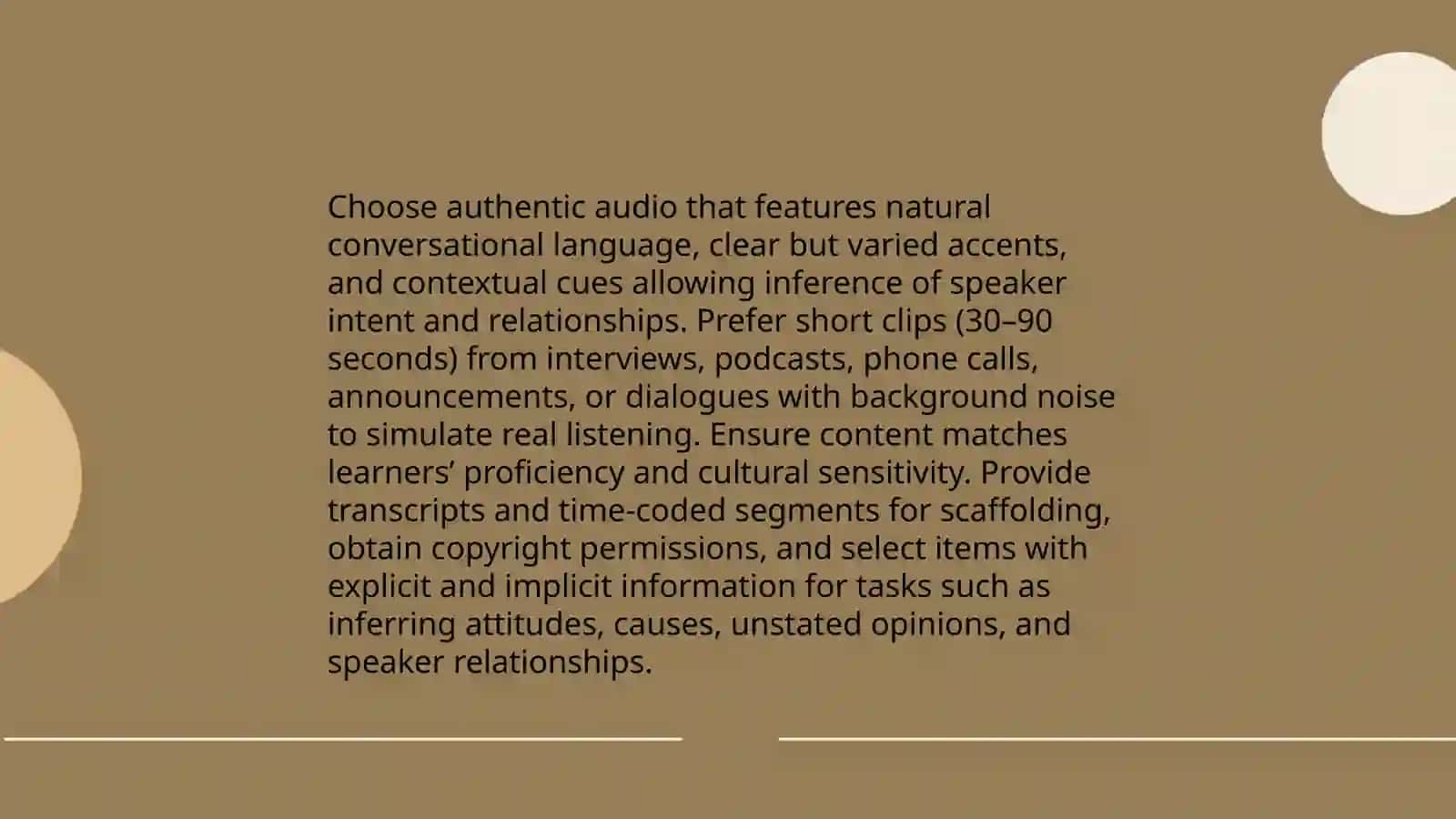 Creating Inference based Listening activities 4