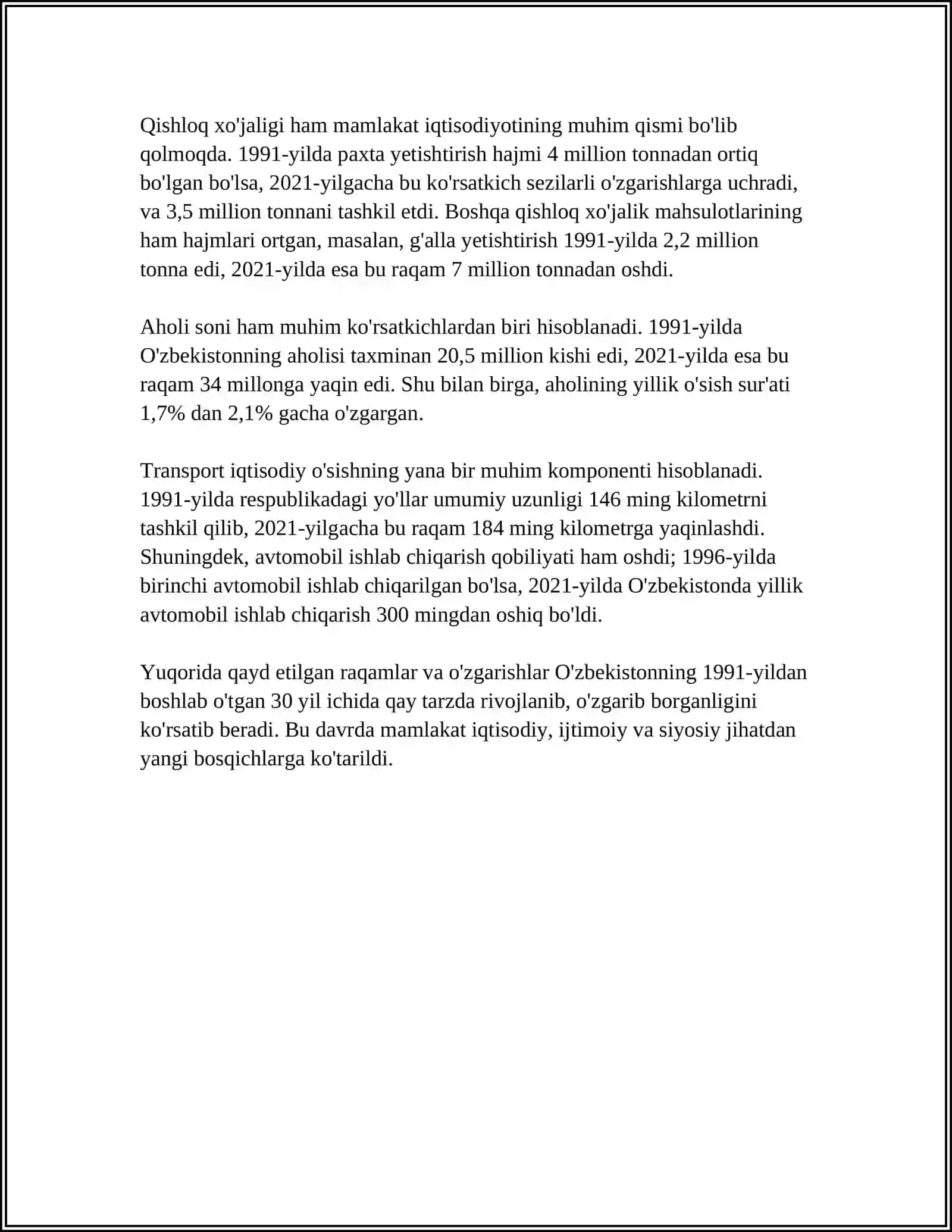 O‘ZBEKISTON RESPUBLIKASI TARIXI 4