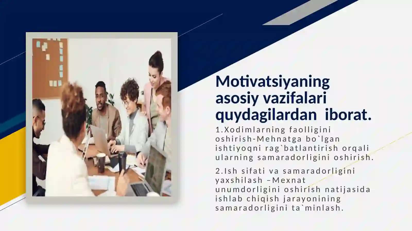 Xodimlarni motivatsiya qilish va rag’batlantirish usullari 4