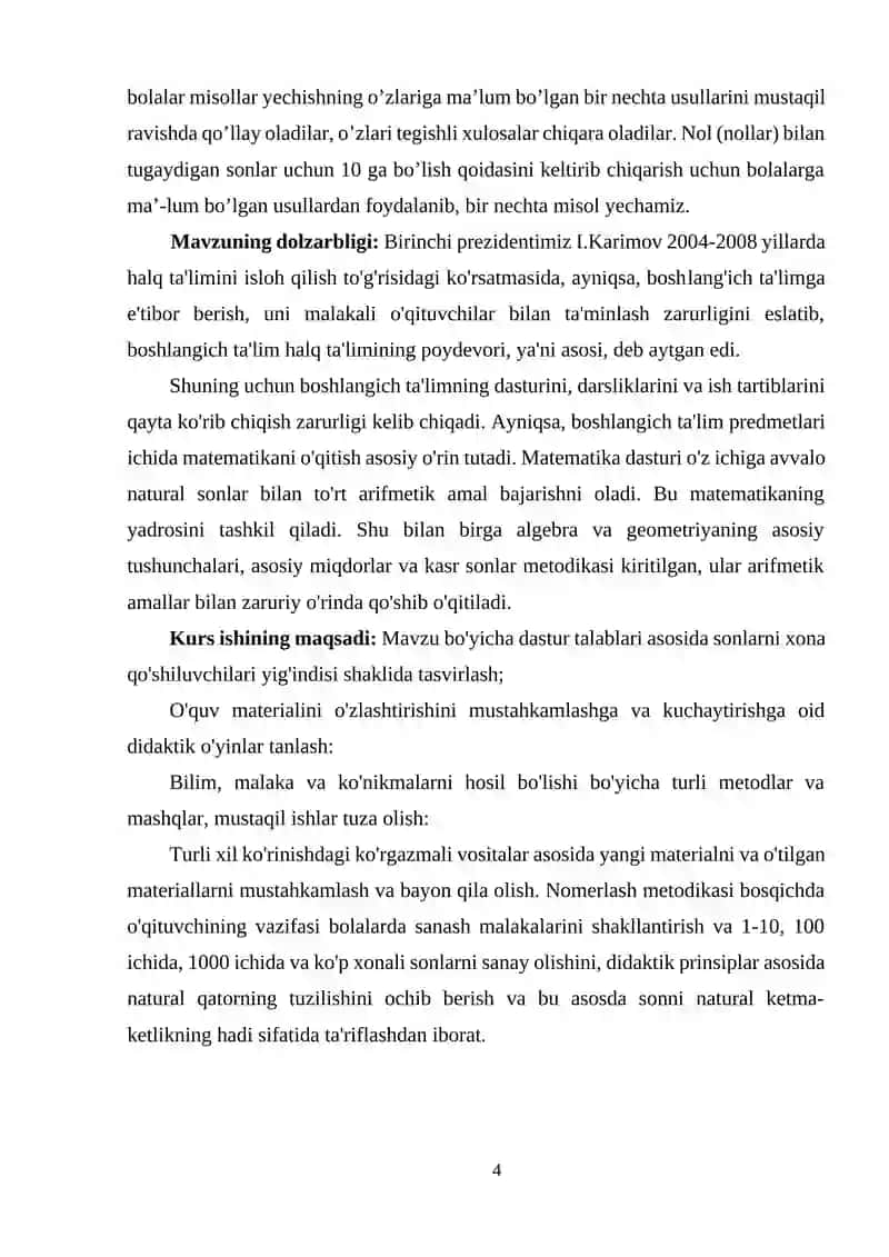 Boshlangʻich sinf matematika darslarida koʻp xonali sonlarni boʻlish metodikasi 4