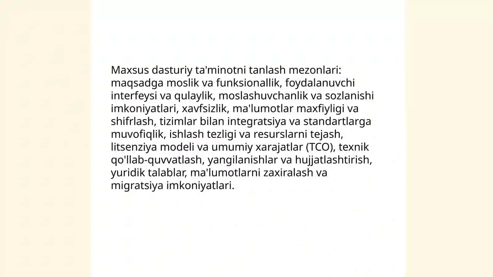 Maxsus dasturiy ta'minotlardan foydalanish 4