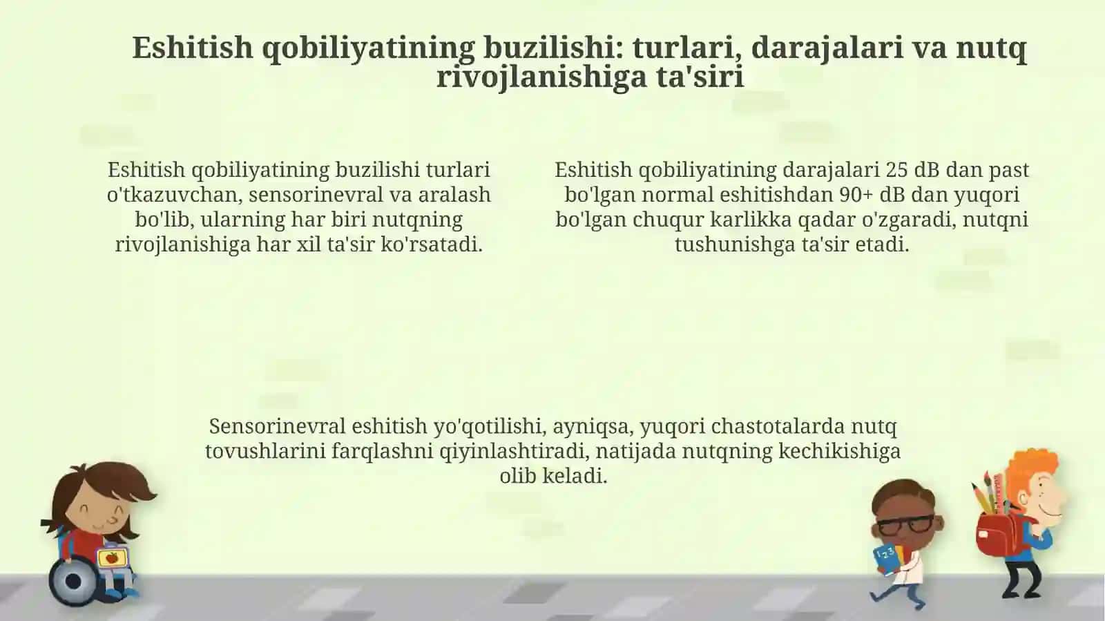 Ko'rish va eshitish qobiliyati buzilgan bolalarda nutq faolligining rivojlanishi 4