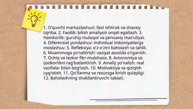 O'qishning interfaol metodlari va ularning tasnifi 4