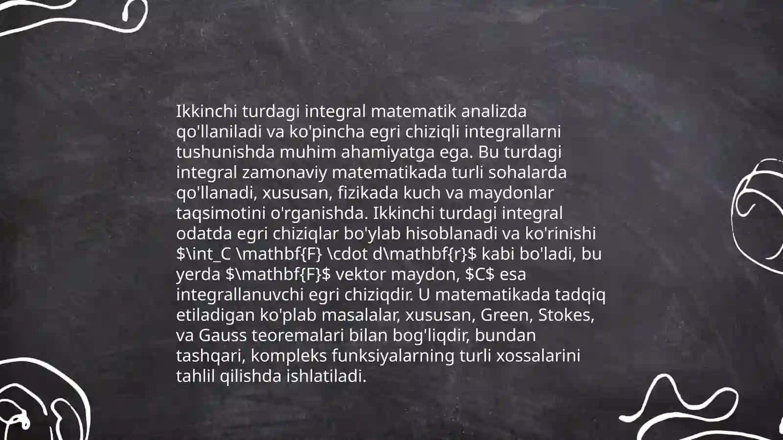 To'g'ri chiziqli integral 4