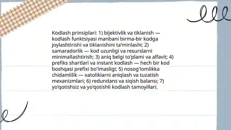 Axborotni kodlash 4