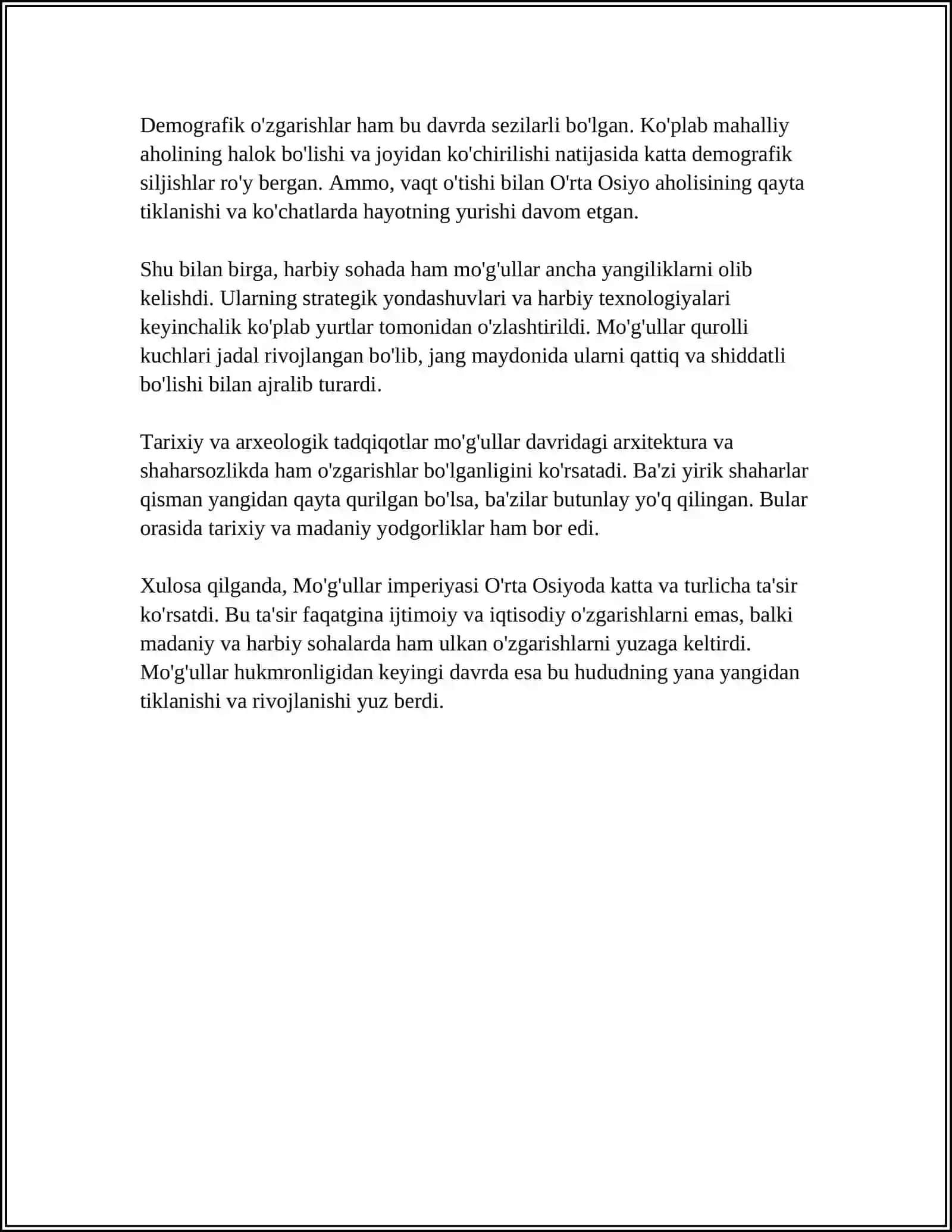 8-12 ASRLARDA HUKUMRONLIK QILGAN DAVLATLAR.AMIR TEMUR-BUYUK DAVLAT ARBOBI VA SARKARDA.OʼRTA OSIYONING XONLIKLARGA BOʼLINIB KETISHI 4