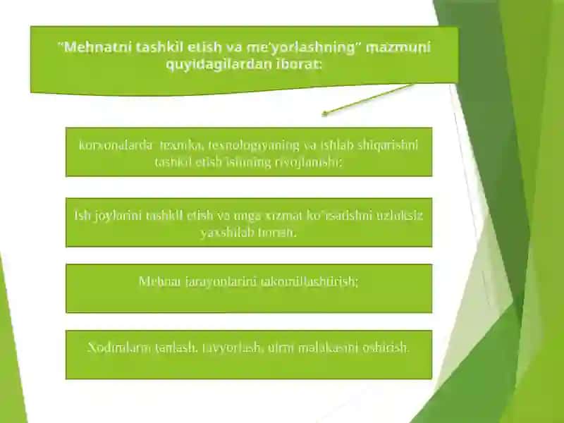 Mehnatni tashkil etish va me'yorlash 4