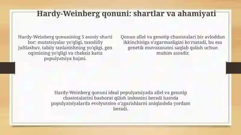 Odamgenetikasining usullari: populyatsion-statistik 4